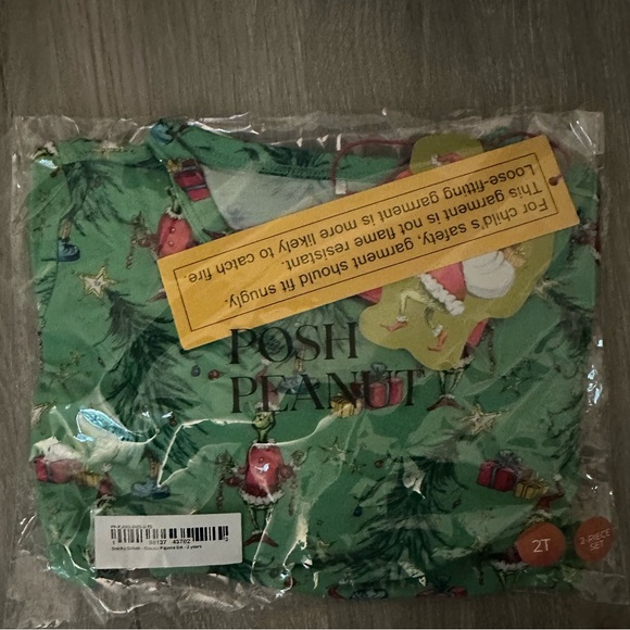Posh peanut grinch pajamas